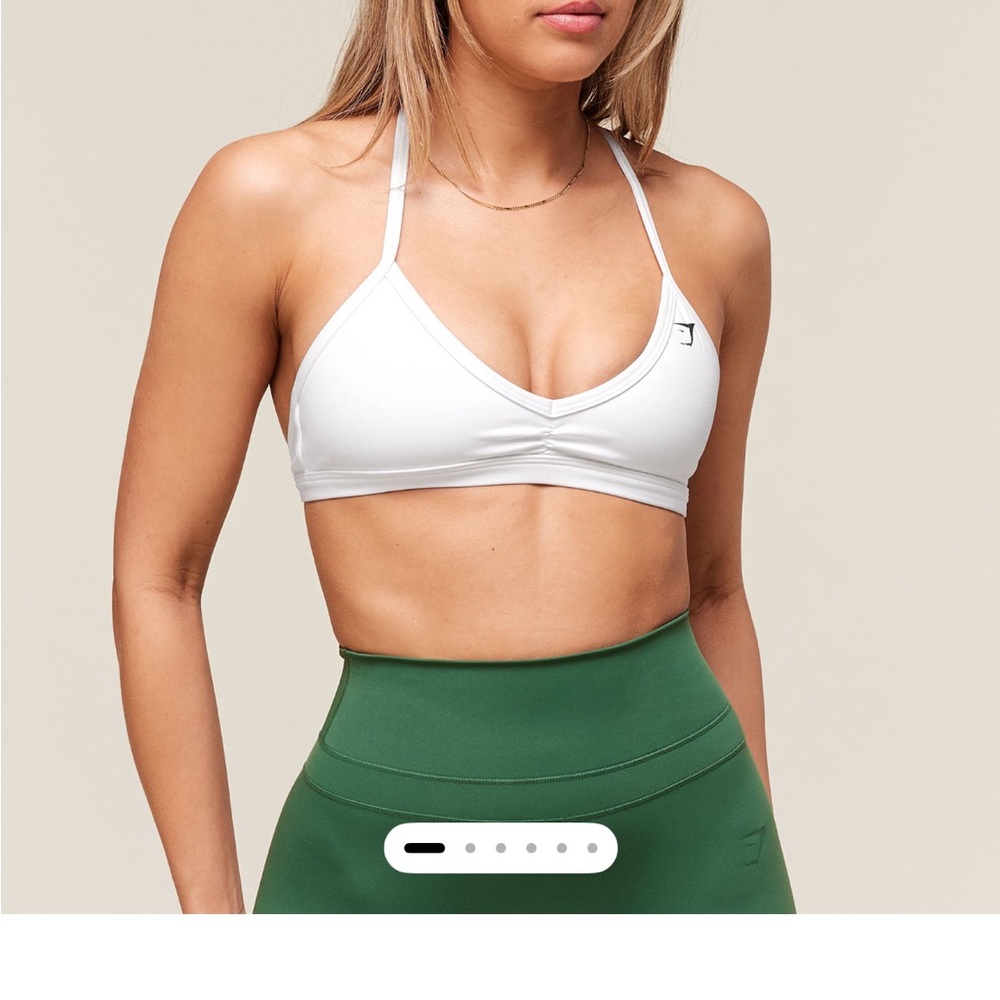 Gymshark White Athletic Top